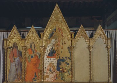 Jomfrukroning, polyptyk av Pietro da Miniato