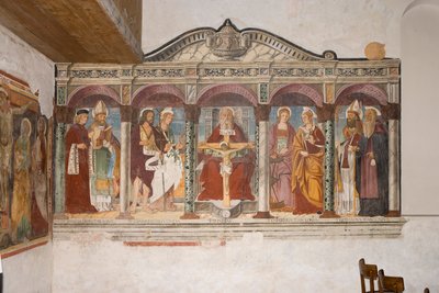 Saint Pietro og Paolo kirke, Valvasone, Friuli, Italia (fresco) av Pietro da Vicenza