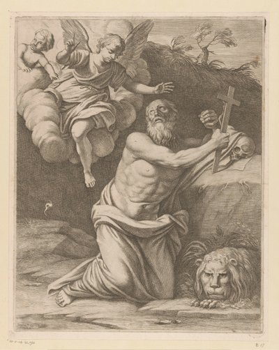Saint Hieronymus i ørkenen av Pietro del Po