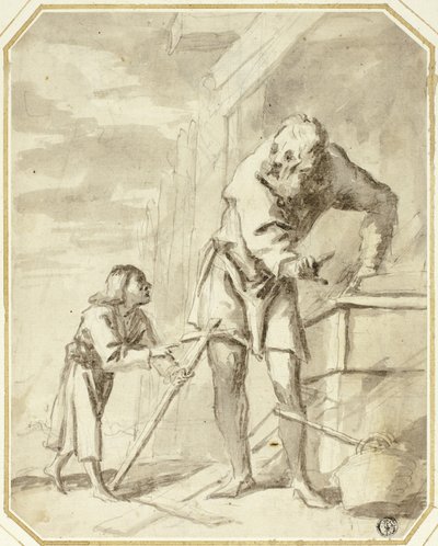 Saint Joseph med Jesusbarnet i hans snekkerverksted av Pietro della Vecchia