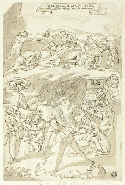 Sankt Antonius fristelse av Pietro della Vecchia