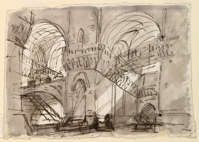 Scenedesign, Fengselsinteriør av Pietro di Gottardo Gonzaga