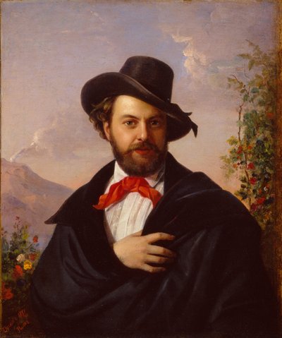 Selvportrett, 1851 av Pimen Nikitich Orlov
