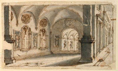 Scenedesign, innsiden av Apses av Pio Panfili