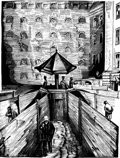 Illustrasjon fra boken Lenins Life, 1936. av Piotr Nicholaevich Staronosov