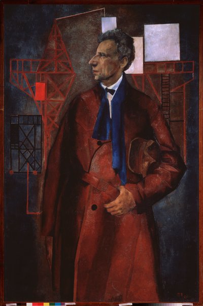 Portrett av sceneprodusenten Vsevolod Meyerhold av Piotr Vladimirovich Williams