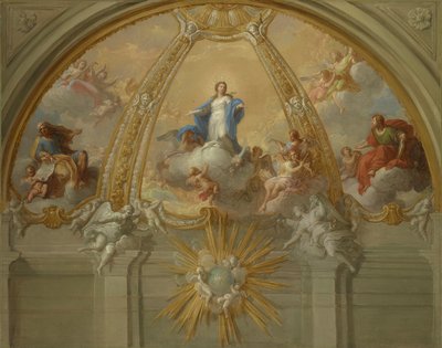 Ulastelig unnfangelse, ca. 1730 av Placido Costanzi