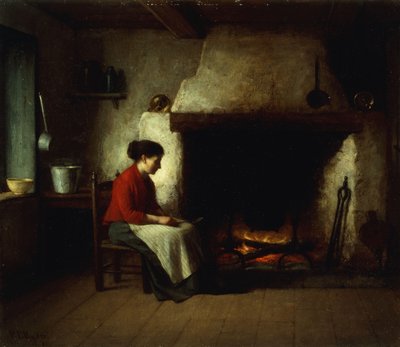Ved ildstedet, 1881 av Platt Powell Ryder