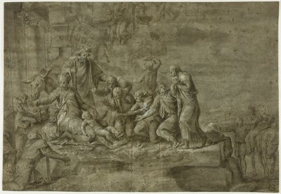 Tilbedelse av hyrdene av Polidoro da Caravaggio