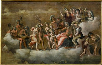 Psyke mottatt i Olymp … av Polidoro da Caravaggio