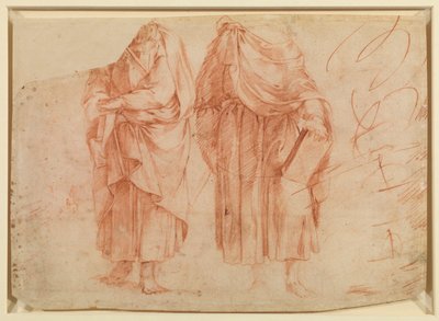 Tre friser av grotesk ornament, verso, 1500-tallet av Polidoro da Caravaggio