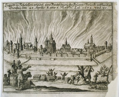 Legend of the Fire of the Two, 1672 av Polish School