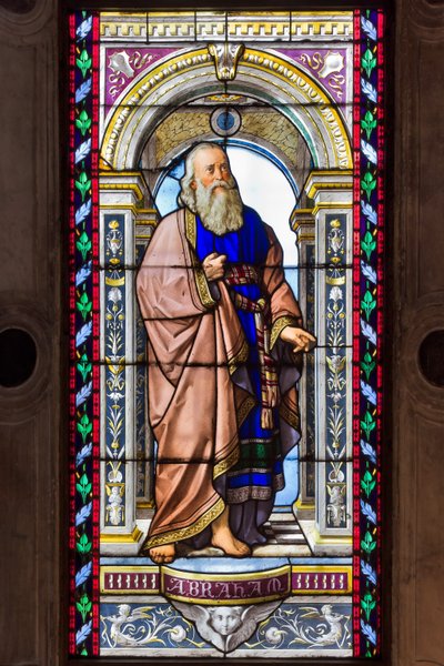 Genova, Duomo (St. Lawrence-katedralen), kapellet til døperen Johannes: fargede briller av Pompeo Bertini av Pompeo Bertini