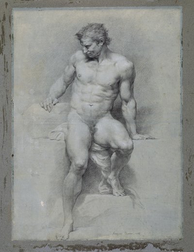 Akademisk naken av Pompeo Girolamo Batoni