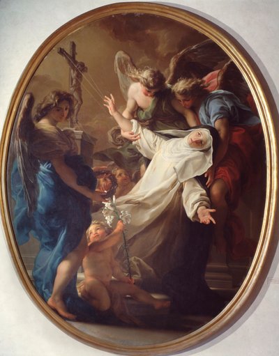 Ekstase til Saint Catherine of Siena (maleri av Pompeo Girolamo Batoni