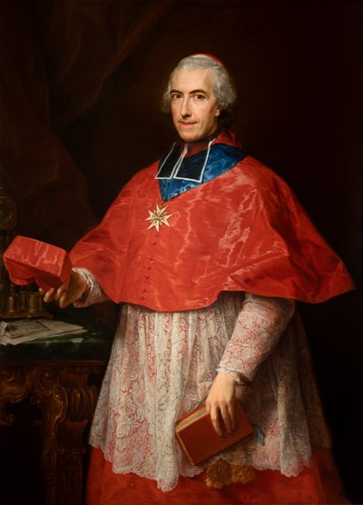 Portrett av kardinal Jean-François Joseph de Rochechouart av Pompeo Girolamo Batoni