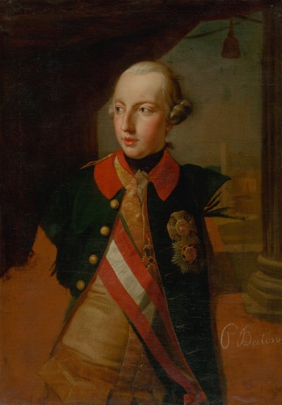 Portrett av keiser Joseph II 1741-1790, 1769. av Pompeo Girolamo Batoni