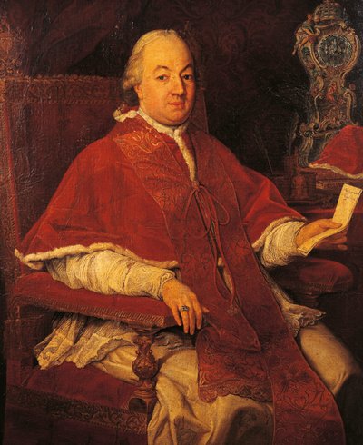 Portrett av pave Pius VI (Giannangelo Braschi, Cesena av Pompeo Girolamo Batoni