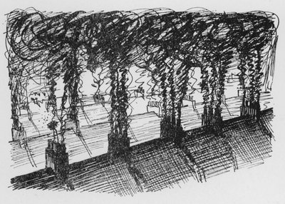 Skorsteiner (litho) av Pont