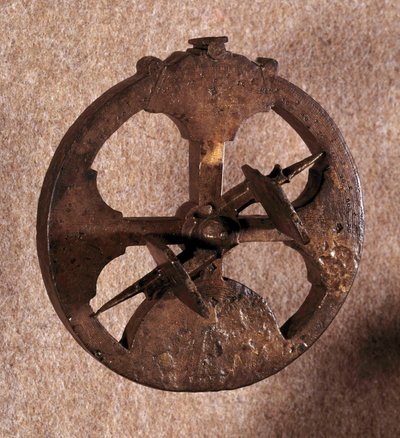 En astrolabium, et astronomisk måleinstrument brukt av navigatører. Laget i Portugal. 1648. av Portuguese School