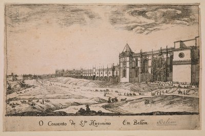 Jeronimos kloster i Belem-distriktet, Portugal 1662 av Portuguese School