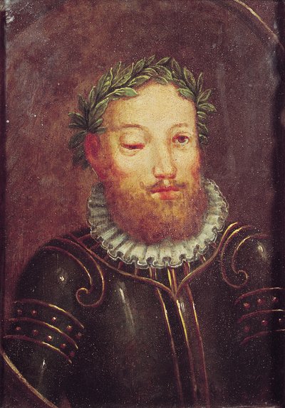 Portrett av Luis Vaz de Camoes (ca. 1524-80) 1500-1600-tallet av Portuguese School