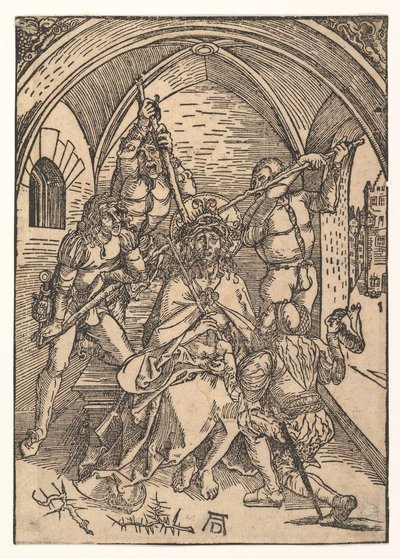 Kristus kronet med torner, ca. 1500. av Possibly Albrecht Dürer