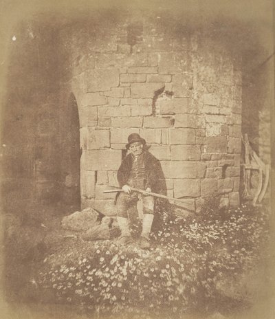 The Old Gamekeeper, ca. 1844. av Possibly by David Kinnebrook.
