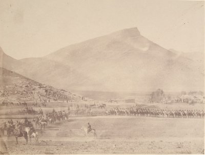 [Avgang til jaktgraven til Khan av Khiva], 1840-60-tallet. av Possibly by Luigi Pesce.