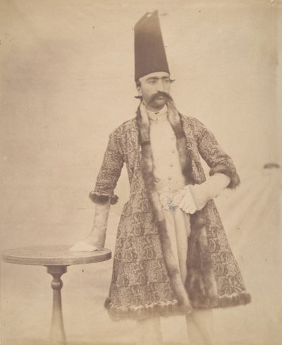 [Nasir al-Din Shah], 1840-60-tallet. av Possibly by Luigi Pesce.