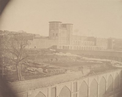 [Utsikt over Kermanshah, Kurdistans hovedstad], 1840-60-tallet. av Possibly by Luigi Pesce.