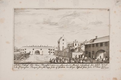 Frederik Vs ankomst til Odense slott av Poul Isac Grønvold