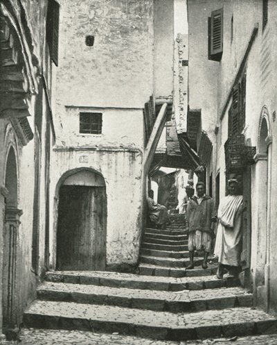 Rue de la Kasbah, Alger, Algerie, 1895. av Poulton and Co