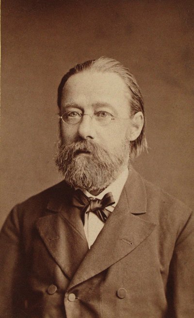 Portrett av komponisten Bedrich Smetana, 1878. av Prague . Photo studio J. Mulac