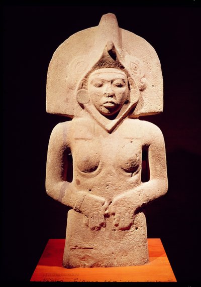 Kvinnelig fruktbarhetsfigur, Huaztec av Pre Columbian