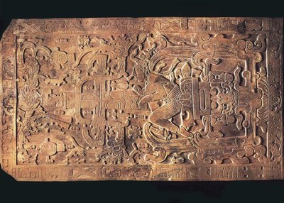 Graven til kong Pakal fra Temple of the Inscriptions, Palenque, 615-683 av Pre Columbian art