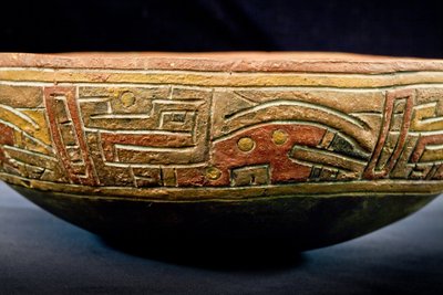 Kopp-/Paracaskultur (terrakotta) av Precolombian Precolombian