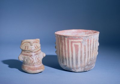 Fartøy fra Hacilar, Tyrkia, ca. 5500-00 f.Kr. (malt keramikk) av Prehistoric