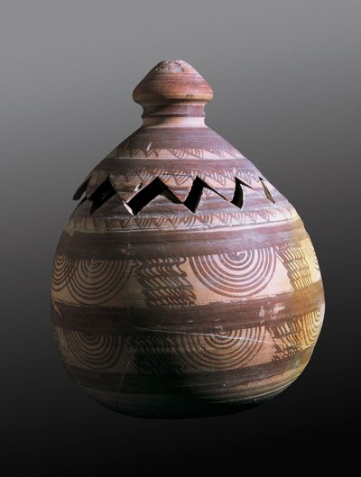 Forhistorie, iberisk sivilisasjon: dentee begravelsesurne fra jernalderen. Fra Galera (Granada) av Prehistoric Prehistoric