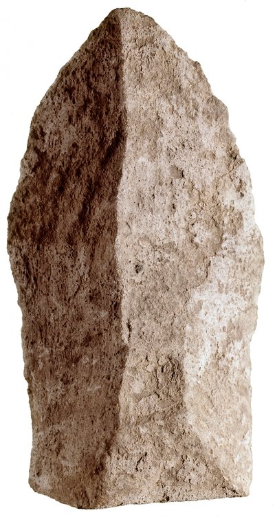 Stein fra mesolittisk epoke. Fra Quintana. Posada, La Riera-kjelleren (bilde) av Prehistoric Prehistoric