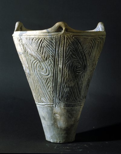 Terrakottavase fra Jomon-perioden (forhistorie i Japan). Roma, Nasjonalmuseet for orientalsk kunst. av Prehistoric Prehistoric