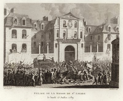 Plyndre huset til St Lazare av Prieur