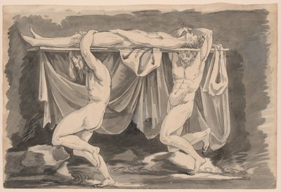 En helt født på en bier, fra The Master of Giants-porteføljen av Prince Hoare