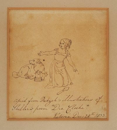 Skisse av prinsesse Victoria av Princess Royal (1840 1901) Victoria