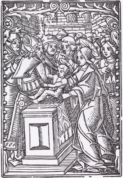 Presentasjon i tempelet av Probably French 16th Century