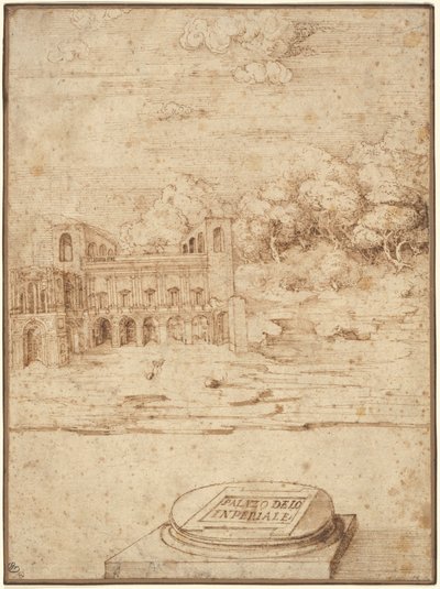Den keiserlige villa av Probably Titian Venetian 16th Century