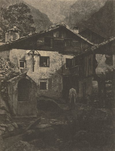 Kameraarbeid: A Village Corner, 1906. av Professor Hans Watzek