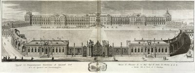 Utsikt over Katarinapalasset i Tsarskoye Selo, 1761 av Prokofy Artemyevich Artemyev