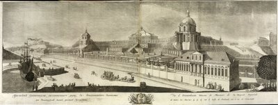 Utsikt over Grand Oranienbaum-palasset, 1761 av Prokofy Artemyevich Artemyev