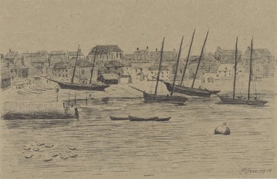 Fiskerlandsbyen St. Ives av Prosper Alphonse Isaac